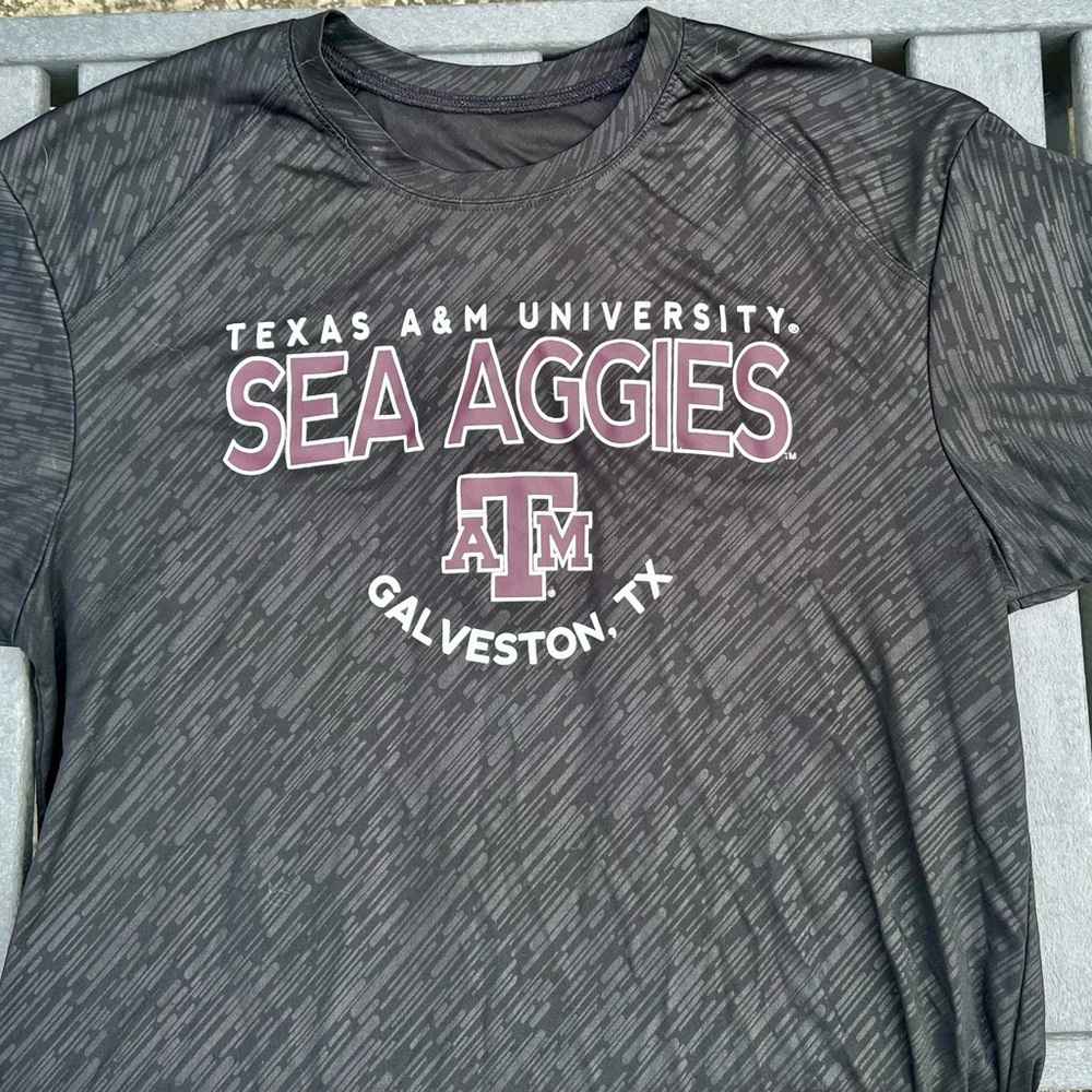 Texas A&M Sea Aggies Galveston Performance Tee Men’s XL Black